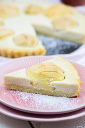 Cremige Apfeltarte mit Marzipan
