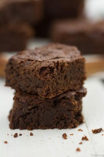 Vegane Double-Chocolate-Brownies