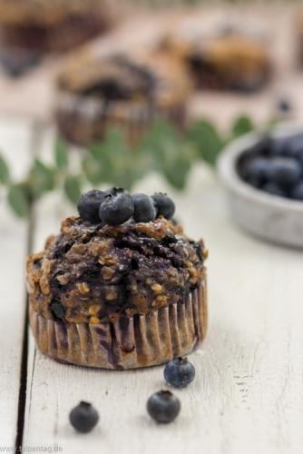 Gesunde Muffins mit Blaubeeren