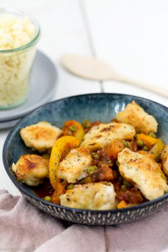 Hähnchen süß-sauer mit Couscous