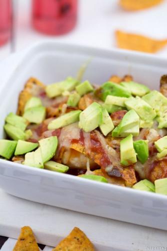 Hähnchen-Auflauf mit Tortilla-Chips