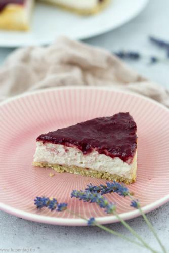 Käsekuchen ohne Zucker und Ei