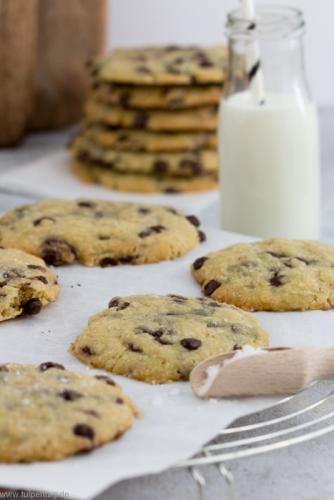 Salted Chocolate Chip Cookies