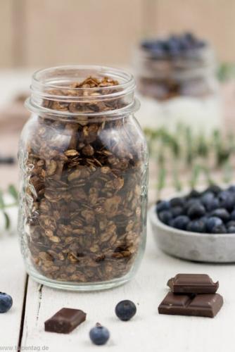 Schokolade-Kakao-Kokos-Müsli