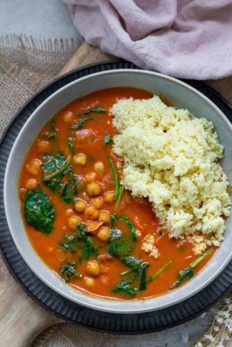 Spinat-Kichererbsen-Curry