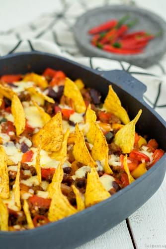 Gratinierte Taco-Pfanne
